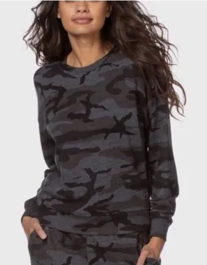 Rails "Ramona" Iron Camo Crewneck Sweatshirt Size extra Small thumbnail 1