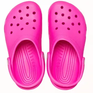 Crocs Classic Clogs Pink‎ Slip On Casual Comfort ShoesSize J5/W7/M5 thumbnail 1