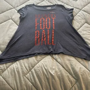 NFL Broncos Women's Short Sleeve Tee - Navy and Orange thumbnail 2