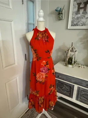 Donna Morgan Jardin Floral Midi Dress | Size 4 thumbnail 2
