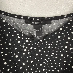 Forever 21 Black White Polka Dot 90s Girlhoodcore Swing Spring Summer Swing‎ Dress thumbnail 2