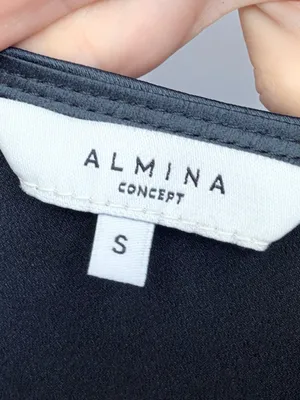 Almina Concept Draped Slip Dress Blue thumbnail 7