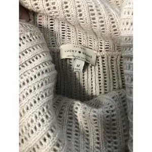 Lucky Brand‎ Cowl Neck Knit Sweater Button Sides Women's Size Medium thumbnail 11