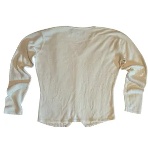 Specialty Collection Petite Cream White Pintuck Pleated Button Cardigan PM thumbnail 3