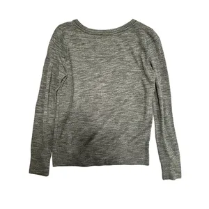 Abercrombie‎ & Fitch FITCH Gray Long Sleeve Knit Top XS thumbnail 2