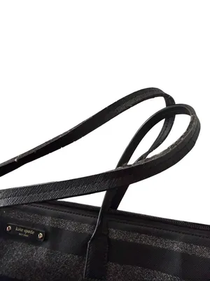 KATE SPADE Black Silver Saffiano Leather Glitter Tote Bag thumbnail 4