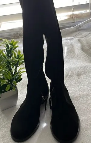 ANTONIO MELANI Black Over the Knee Boots thumbnail 1