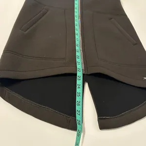 Betsey Johnson Performance Jacket Sz XS Hi-Low Brown Hooded Neoprene Gorpcore thumbnail 10