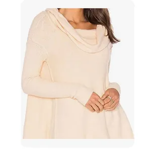 Free People Strawberry Fields Sweater Cream French Vanilla M thumbnail 11