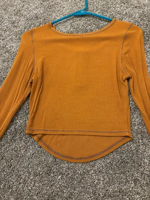 Burnt Orange Long Sleeve Top Size M thumbnail 2