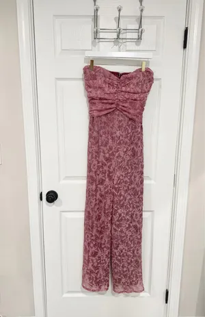 Lulus Feminine Romantic Ruched Sleeveless Organza Medium Jumpsuit thumbnail 2