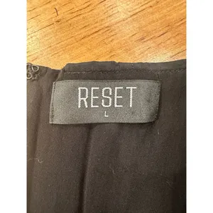 RESET Black Corset Mini Dress Size Large Goth Grunge Tulle thumbnail 7