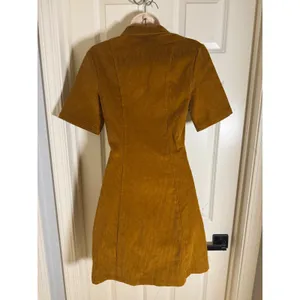 ASOS DESIGN Corduroy Mini Shirt Dress Tobacco‎ Button Front Short Sleeve 4 thumbnail 5