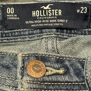 Hollister Women's Ultra High Rise Distressed Denim‎ Shorts Size 23 Blue thumbnail 9
