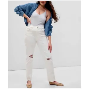 Gap High Rise Cheeky Straight Sz 31/ 12S with Jeans thumbnail 3