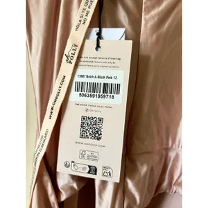 Oh Polly Clemmie Embellished Long-Sleeve Draped Mini Dress in Blush Pink Size 8 thumbnail 7