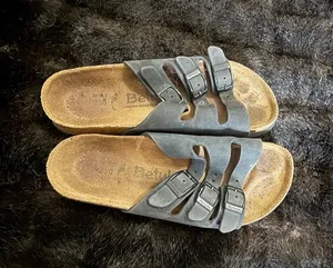 Vintage Betula Birkenstock 36 5.5 Distressed Leather Strap Sandals thumbnail 1