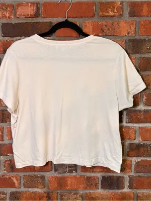 Francesca’s womens Amy cowgirl boots graphic tee ivory L thumbnail 5