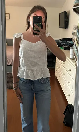 Japna Boutique White Tank Top thumbnail 1