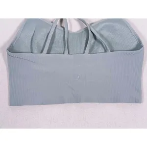 Lululemon Like a Cloud Ribbed Longline Sports Bra Size 2 Teal Yoga Pilates Gym thumbnail 6