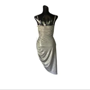 Reformation Flare Metallic‎ Mini Dress Size Small NWT thumbnail 4