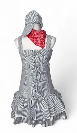 Sexy train engineers costume Gray Size XS thumbnail 1