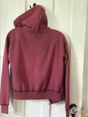 American Eagle Outfitters Dusty Rose Zip-Up Hoodie thumbnail 4