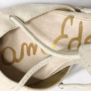 Sam Edelman Zavier Suede Lace-up Pumps Heels Shoes Bone Cream Women 6 thumbnail 11