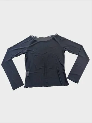 Size M Halara Sheer Mesh Long Sleeve Top thumbnail 2