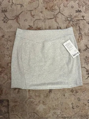 lululemon athletica Heather Light Gray Mini Skirt thumbnail 2