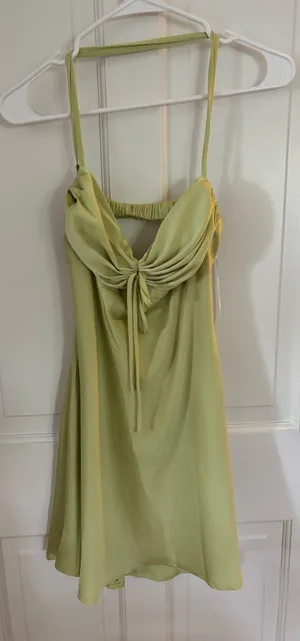 Princess Polly Glendon Mini Dress Green NWT thumbnail 1
