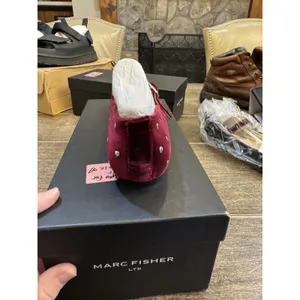 Marc Fisher Elizza‎ Dress Embellished Ballet Flats Size 10 Dark Red Mary Jane thumbnail 5