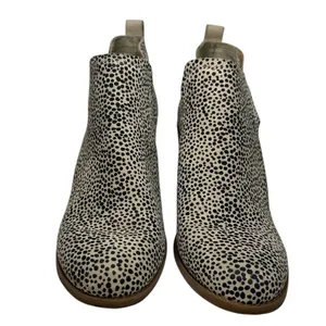TOMS Kallie Cutout Ankle Wedge Bootie Macadamia‎ Cheetah 10016177 thumbnail 4