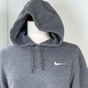 Nike Gray Cut Off Sweatshirt Hoodie Small Comfy Athleisure Raw Hem Reworked thumbnail 3
