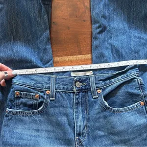 Levi's Low Pro Straight Jeans Distressed Knee Holes‎ Ripped 100% Cotton Size 24 thumbnail 8