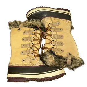 Sorel Joan of Arctic Waterproof Winter Boot Tan Black‎ Size 8 thumbnail 6