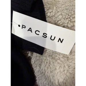NWT PAC SUN LA Hearts Black Off-The-Shoulder Button Front Sweater Size XS thumbnail 7