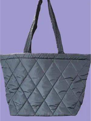 Vera Bradley Quilted Tote Bag with Floral Interior Lining thumbnail 2