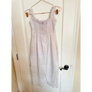 Petal + Pup Dress Womens 4 White Off Shoulder Ruffle Midi Cotton‎ ABG03 03629 thumbnail 7