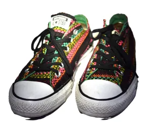Converse Chuck Taylor All‎ Star Womens 7 Multi Color Woven Good Baja Low Top thumbnail 1