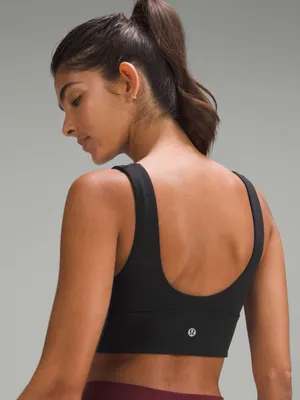 Lululemon Align V Neck Bra *Light Support, A/B Cup Black Size 4 thumbnail 2