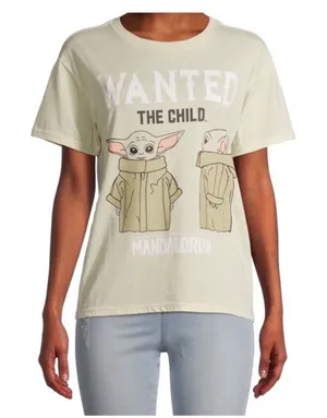 Star Wars The Child "Wanted" Grogu Graphic T-Shirt‎ Size Large thumbnail 1