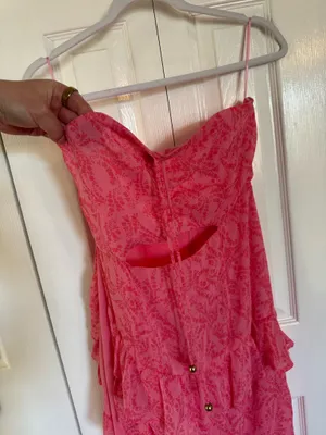 Olivaceous Floral Wrap Dress thumbnail 4