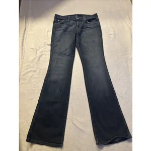 7 FOR ALL MANKIND Women jeans A Pocket Stretch Flare Mid Rise sz 31 thumbnail 14
