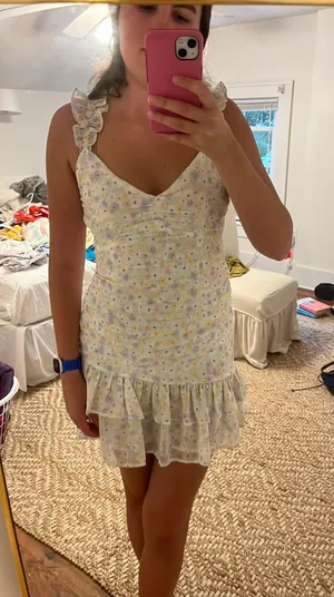 Elodie Dress Mini Floral Shirred thumbnail 1