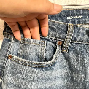 Old Navy Womens Jeans Denim Blue High Rise Curvy OG Loose Slit Ankle Size 6 thumbnail 6