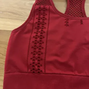 Beach Body Women's Red Racerback Sports Bra‎ With Cut Out Details Size Medium thumbnail 2