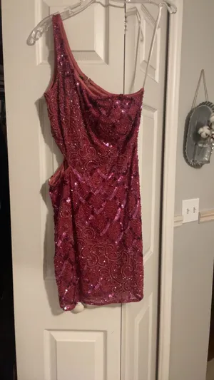 Primavera Pink Homecoming Dress thumbnail 2