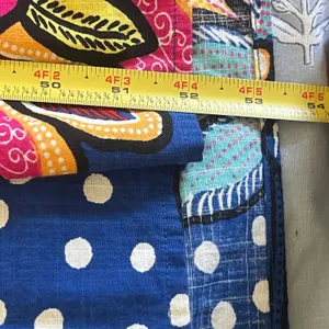 Tabitha Brown for Target Blue Floral Polka Dot Maxi Dress Cotton Tropical Size 4 thumbnail 10