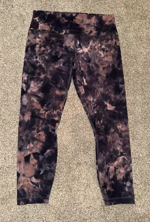 Lululemon Align High-Rise Pant 25" Diamond Dye Graphite Grey Pink Pastel thumbnail 1